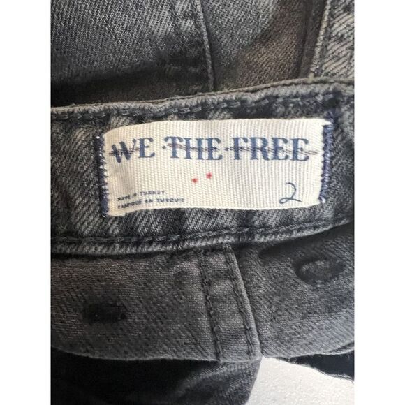 Free People Come As You Are Denim Maxi Skirt Mid Rise Cotton Size 2 Grey - Picture 9 of 11